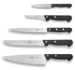 SABATIER 5-piece Kitchen Knife Bag - Stainless Steel Blades And POM Handles -EdgeMaster Shop sabatier 5 piece kitchen knife bag stainless steel blades pom handles 2