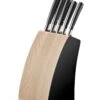 Sabatier Edonist 5-piece Kitchen Knife Block Made Of Beech Wood - Fully Forged Blades -EdgeMaster Shop sabatier edonist 5 piece kitchen knife block beech wood fully forged blades