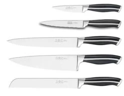 Sabatier International JUPITER 5-piece Knife Block Set -EdgeMaster Shop sabatier international jupiter 5 piece knife block set 1