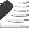 Sabatier Perigord Knife Bag With 5-piece Knife Set + 1 Sharpening Steel -EdgeMaster Shop sabatier perigord knife bag 5 piece knife set 1 sharpening steel