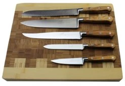 Sabatier Provençao White Knife Block With 5 Kitchen Knives - Olive Wood Handles -EdgeMaster Shop sabatier provencao white knife block 5 kitchen knives olive wood handles 1