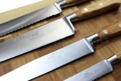 Sabatier Provençao White Knife Block With 5 Kitchen Knives - Olive Wood Handles -EdgeMaster Shop sabatier provencao white knife block 5 kitchen knives olive wood handles 3