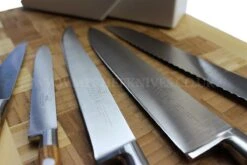 Sabatier Provençao White Knife Block With 5 Kitchen Knives - Olive Wood Handles -EdgeMaster Shop sabatier provencao white knife block 5 kitchen knives olive wood handles 7