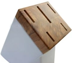 Sabatier Provençao White Knife Block With 5 Kitchen Knives - Olive Wood Handles -EdgeMaster Shop sabatier provencao white knife block 5 kitchen knives olive wood handles 9