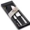 Sabatier Toque Blanche 2-piece Knife Set: Paring Knife + Santoku Knife 2 Sabatier Toque Blanche 2-piece Knife Set: Paring Knife + Santoku Knife -EdgeMaster Shop sabatier toque blanche 2 piece knife set