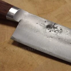 Tadafusa Nashiji Bubinga Chef Knife 18cm - Wooden Handle 7 Tadafusa Nashiji Bubinga Chef Knife 18cm - Wooden Handle -EdgeMaster Shop tadafusa nashiji bubinga chef knife 18cm wooden handle 1