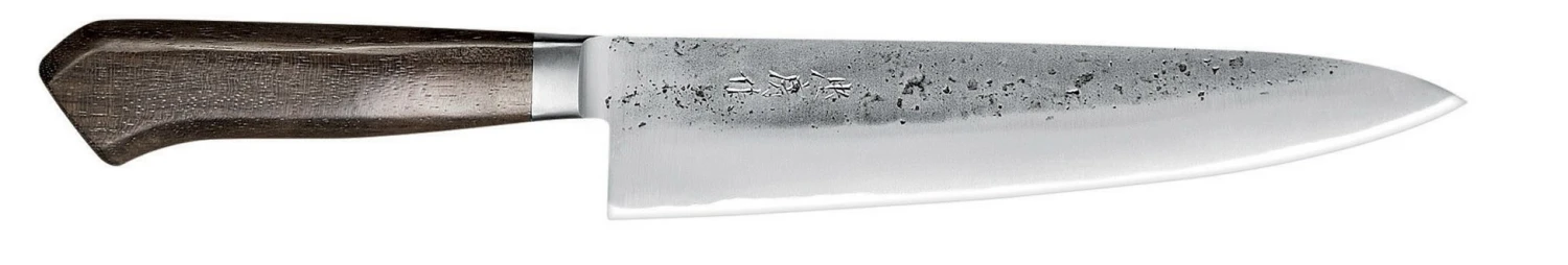 Tadafusa Nashiji Bubinga Chef Knife 18cm - Wooden Handle 3 Tadafusa Nashiji Bubinga Chef Knife 18cm - Wooden Handle