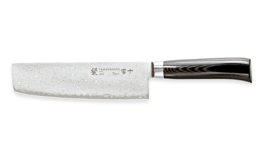Tamahagane Kyoto Japanese Nakiri Knife 18cm VG5 Steel Core 3 Tamahagane Kyoto Japanese Nakiri Knife 18cm VG5 Steel Core