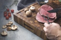 TeakHaus Chopping Block With Hand Grips 40 X 30cm - Made Of Teak Wood 6 TeakHaus Chopping Block With Hand Grips 40 X 30cm - Made Of Teak Wood -EdgeMaster Shop teakhaus chopping haus hand grips 40 x 30cm teak wood 1