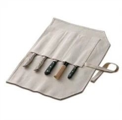 TOJIRO Traditional Japanese Empty Canvas Bag With Space For 5 Knives 18 TOJIRO Traditional Japanese Empty Canvas Bag With Space For 5 Knives -EdgeMaster Shop tojiro traditional japanese empty canvas bag 5 knives 7