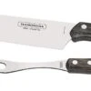Tramontina 2-piece BBQ Carving Set - Brown Handles