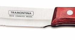 Tramontina Jumbo 12-piece Steak Knife Set With Red Polywood Handles -EdgeMaster Shop tramontina jumbo 12 piece steak knife set red polywood handle 2