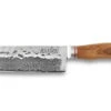 Wusaki Damas VG10 Nakiri Knife 17cm Olive Wood Handle -EdgeMaster Shop wusaki damas vg10 nakiri knife 17cm olive wood handle