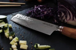 Wusaki Damas VG10 Nakiri Knife 17cm Olive Wood Handle -EdgeMaster Shop wusaki damas vg10 nakiri knife 17cm olive wood handle 4