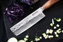 Wusaki Damas VG10 Nakiri Knife 17cm Olive Wood Handle -EdgeMaster Shop wusaki damas vg10 nakiri knife 17cm olive wood handle 5