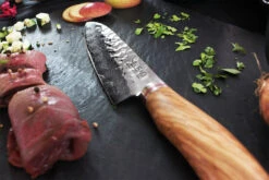 Wusaki Damas VG10 Santoku Knife 17cm Olive Wood Handle -EdgeMaster Shop wusaki damas vg10 santoku knife 17cm olive wood handle 4