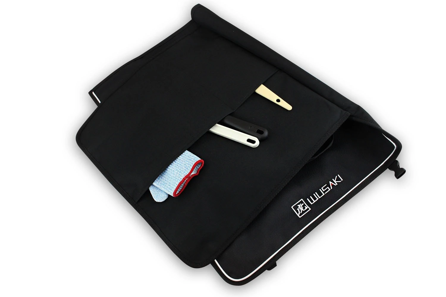 Wusaki Empty Roll Bag For 9 Kitchen Knives And Utensils + 2 Storage Pockets 11 Wusaki Empty Roll Bag For 9 Kitchen Knives And Utensils + 2 Storage Pockets - Image 9