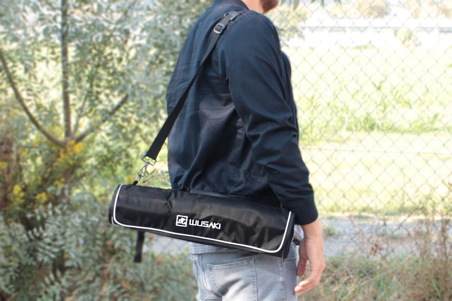 Wusaki Empty Roll Bag For 9 Kitchen Knives And Utensils + 2 Storage Pockets 12 Wusaki Empty Roll Bag For 9 Kitchen Knives And Utensils + 2 Storage Pockets - Image 10