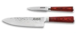 Wusaki Pakka X50 Pack With Chef Knife + Paring Knife + Whetstone 1000/3000 -EdgeMaster Shop wusaki pakka x50 pack chef knife paring knife whetstone 2