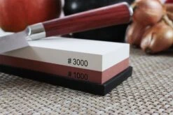 Wusaki Pakka X50 Pack With Chef Knife + Paring Knife + Whetstone 1000/3000 -EdgeMaster Shop wusaki pakka x50 pack chef knife paring knife whetstone 9