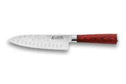 Wusaki Pakka X50 Santoku Knife 17cm Pakkawood Handle