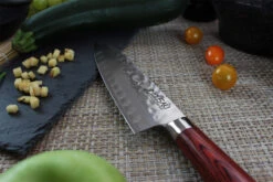 Wusaki Pakka X50 Santoku Knife 17cm Pakkawood Handle -EdgeMaster Shop wusaki pakka x50 santoku knife 17cm pakkawood handle 3