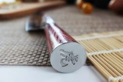 Wusaki Pakka X50 Santoku Knife 17cm Pakkawood Handle -EdgeMaster Shop wusaki pakka x50 santoku knife 17cm pakkawood handle 6