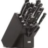 Wusthof Classic 12-piece Knife Block Made Ash Wood In Black Colour -EdgeMaster Shop wusthof classic 12 piece knife block