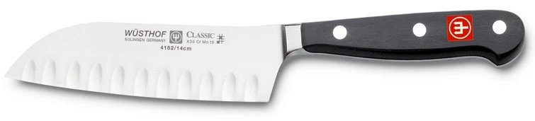 Wusthof Classic Santoku Knife With Hollow Edge 14cm 3 Wusthof Classic Santoku Knife With Hollow Edge 14cm